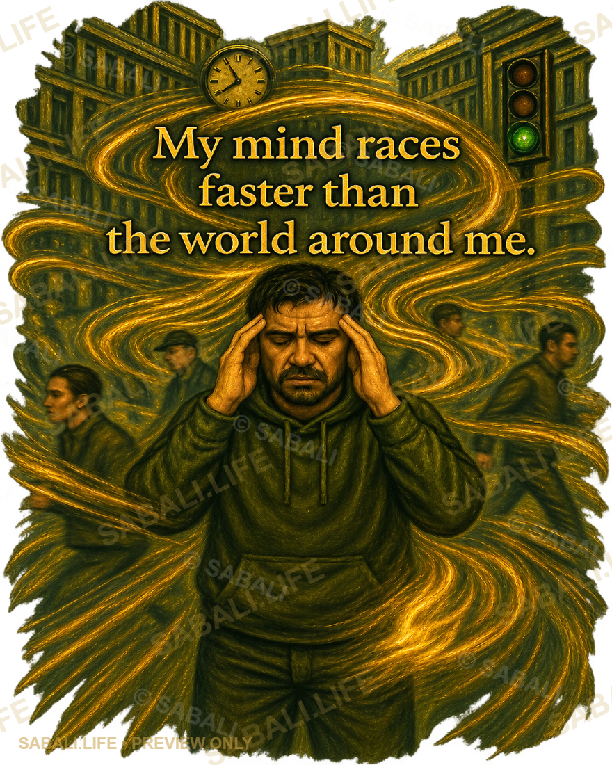 My Mind Races Tee