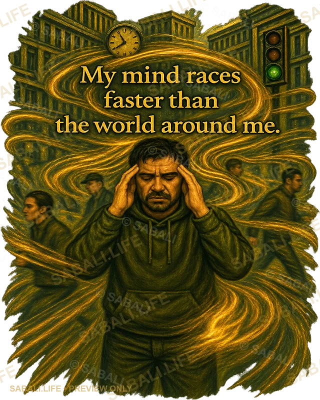 My Mind Races Tee